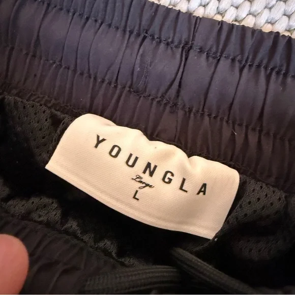 YoungLA Fight Week Tracksuit Pants Men's Blue Track Pants Large NEW - Picture 3 of 5